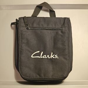 Clarks Black Toiletry / Travel Dopp Kit with Top Handle